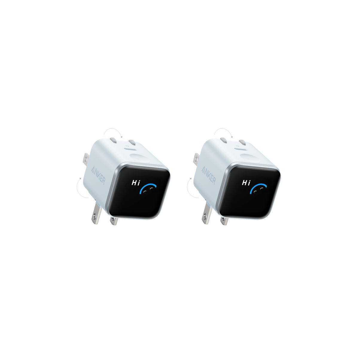 Anker Nano Charger (45W, Smart Display, 180° Foldable)