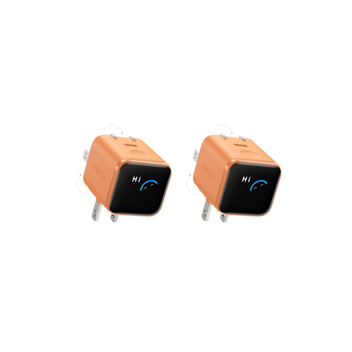 Anker Nano Charger (45W, Smart Display, 180° Foldable)