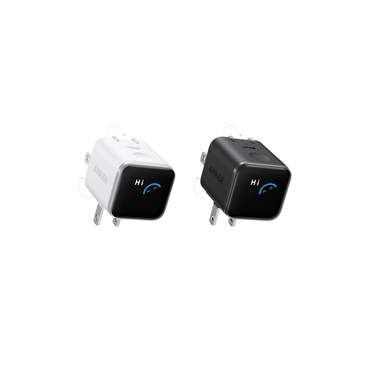 Anker Nano Charger (45W, Smart Display, 180° Foldable)