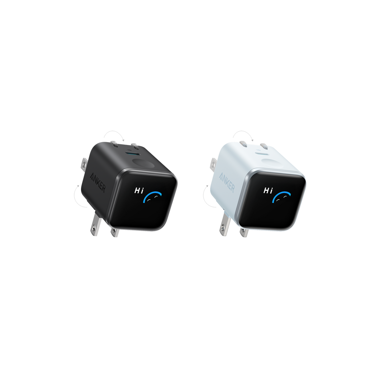 Anker Nano Charger (45W, Smart Display, 180° Foldable)