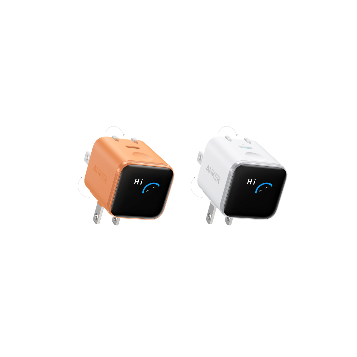 Anker Nano Charger (45W, Smart Display, 180° Foldable)