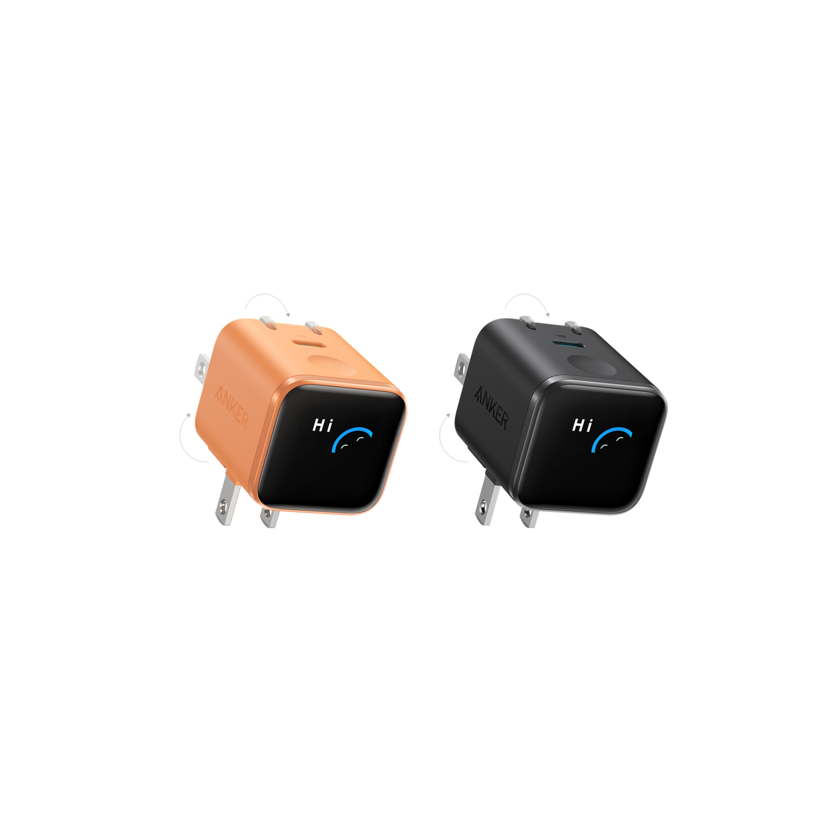 Anker Nano Charger (45W, Smart Display, 180° Foldable)