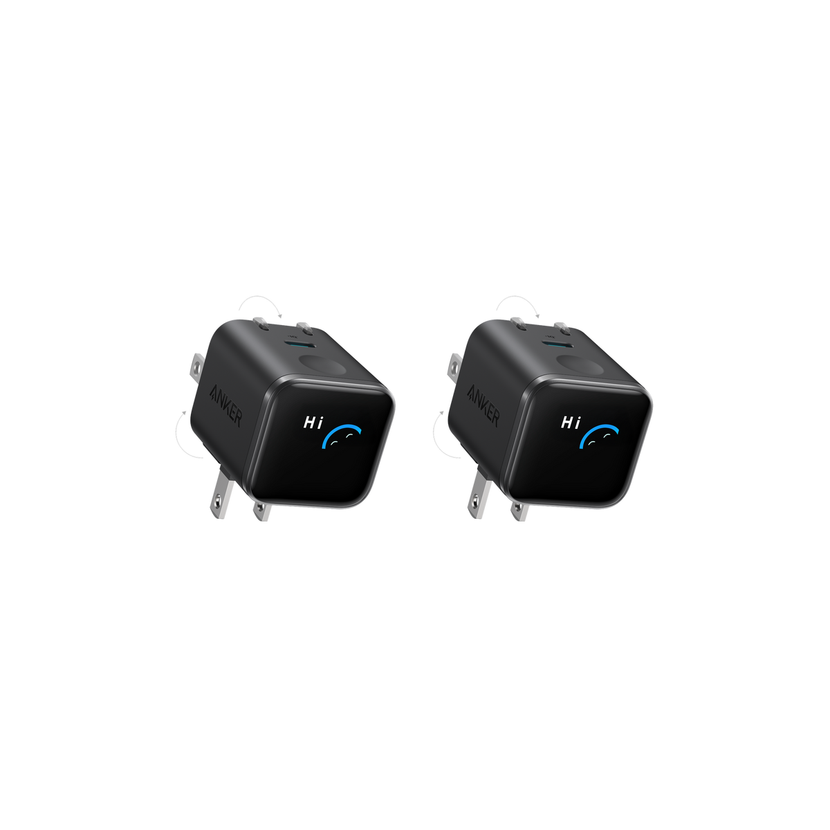 Anker Nano Charger (45W, Smart Display, 180° Foldable)